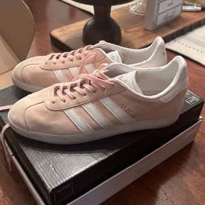 COPY - Pink and white Adidas Gazelle
